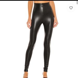Perfect Control Faux Leather Legging in Black
